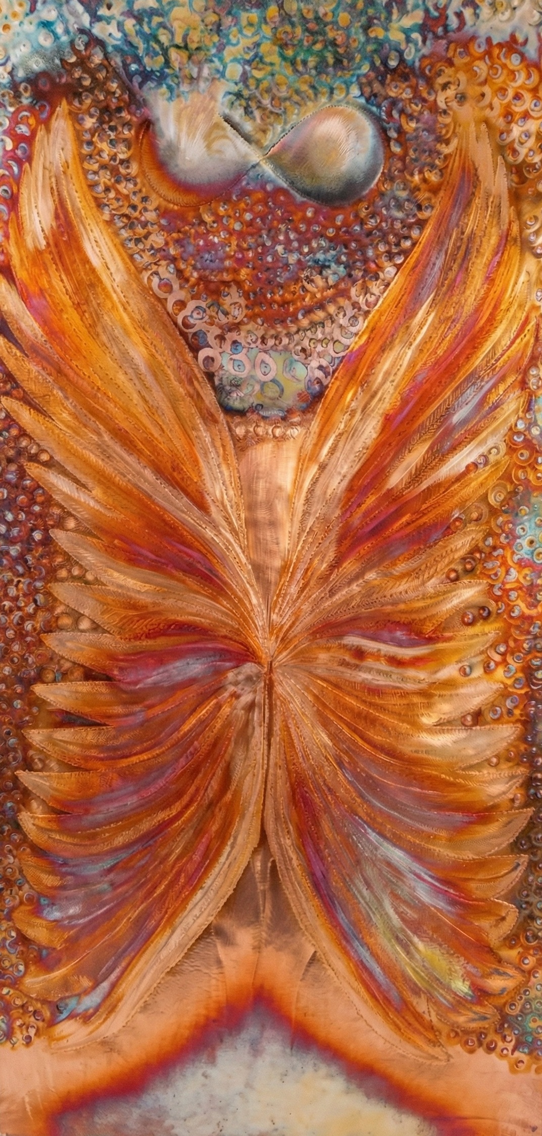 Obraz wykonany w miedzi