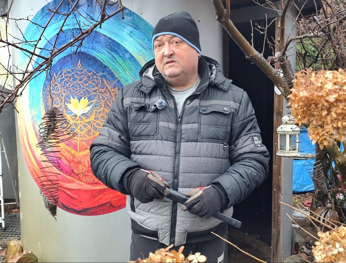 Obraz wykonany w miedzi